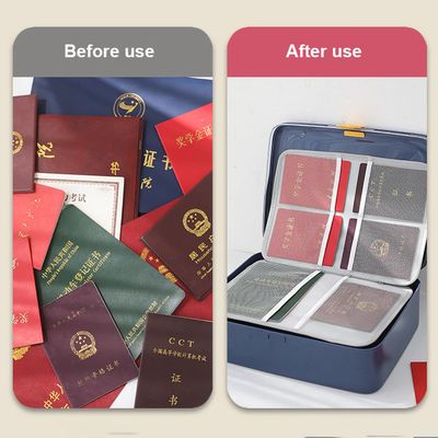 Large Capacity Household File Storage Box Magnetic Closing 37.2*27.6*12.3cm
