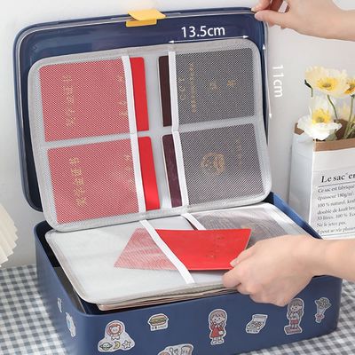 Large Capacity Household File Storage Box Magnetic Closing 37.2*27.6*12.3cm