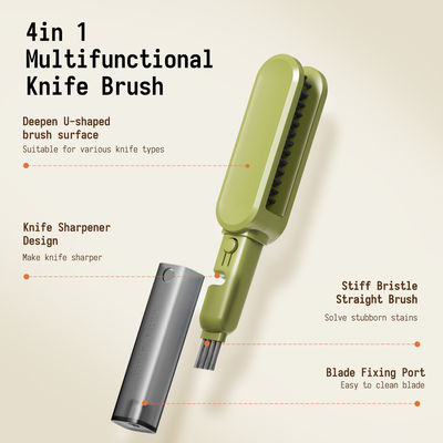 New R&D Design Fancy Reusable Knife Fork Spoon Cleaning Brush Household Multifunctional Kitchen Knife Cleaner Brush