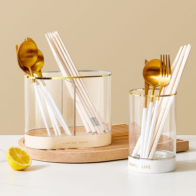 2 Different Sizes Multipurpose Plastic Kitchen Countertop Drying Cutlery Storage Holders Utensil Organizer