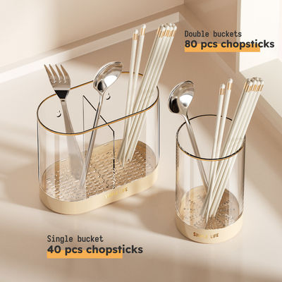2 Different Sizes Multipurpose Plastic Kitchen Countertop Drying Cutlery Storage Holders Utensil Organizer