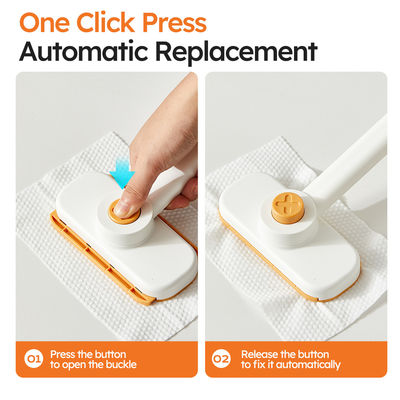 Kitchen Cleaning Replaceable Rag Cleaning Brush With Handle