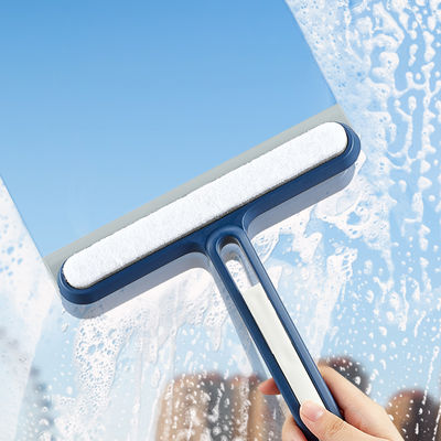 4In1 Dual Sided Glass Wiper Scraper Brush Household Squeegees Brooks Window Cleaning Tool Kit